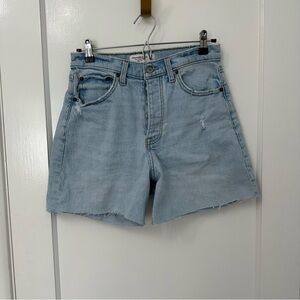 Abercrombie Curve Love High Rise Dad Shorts | 5” Inseam | Size 28/6 | Light Wash